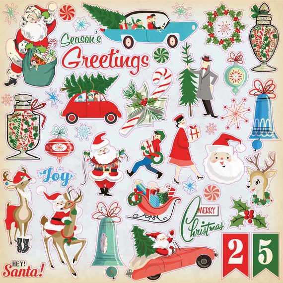 Digital Vintage Christmas Sheet Music 8.5x11 Digital Paper