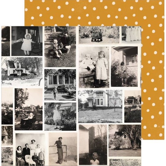 10 Assorted Sheets! Maggie Holmes HERITAGE Collection by Crate Paper, 12X12 Double-sided Designer Paper, Heritage 12X12 Paper