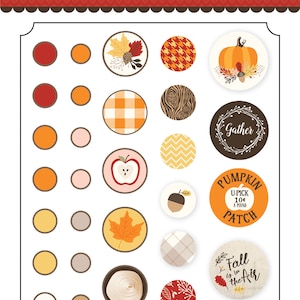 Carta Bella Paper Co. Hello Fall Collection Decorative Brads and Chipboard Pieces, Autumn/Fall Scrap and Papercraft