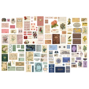 Tim Holtz idea-ology Ephemera Pack, &quot;Large Palette&quot;, 136 Pieces, Vintage Inspired Assemblage, Collage and Papercrafts, Tim Holtz Palette
