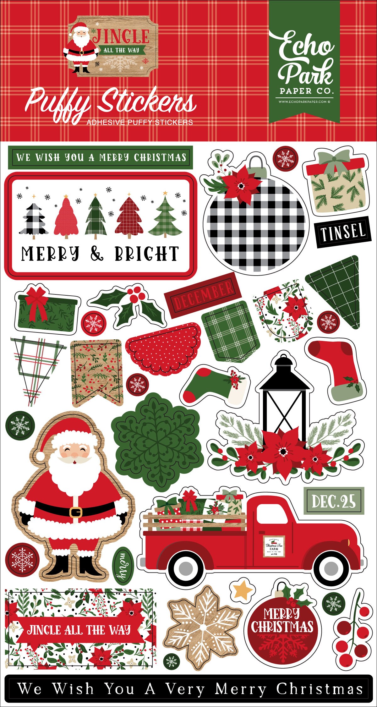 Jingle All the Way - Foam Stickers – Simple Stories