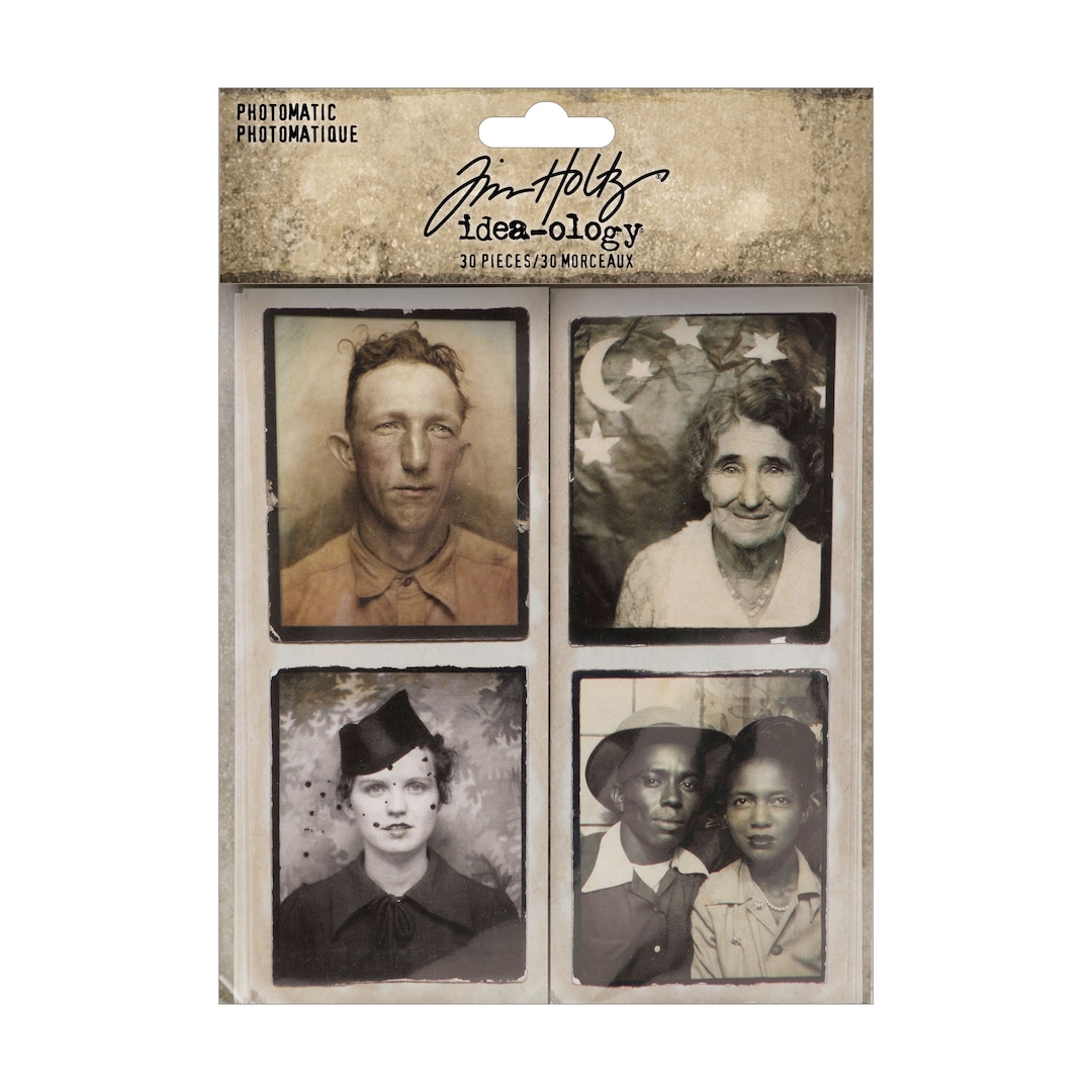 Tim Holtz Idea-ology Photomatic, 30 Pieces, Vintage Inspired Photo ...
