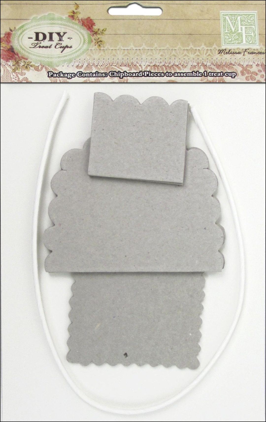 DIY Chipboard Treat Cup from Melissa Frances, Chipboard Treat Cup Kit