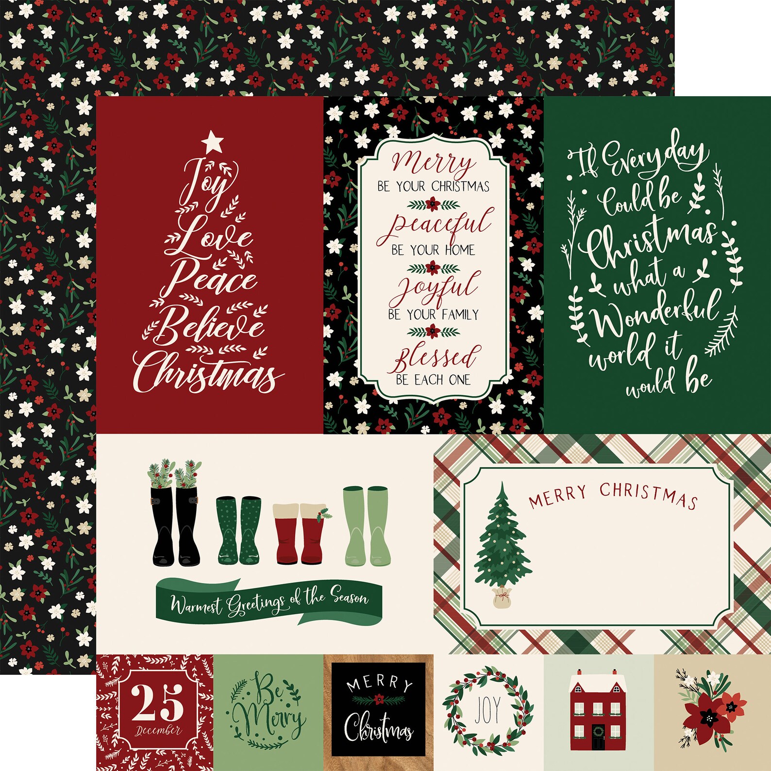 Echo Park Collection Kit 12"X12" - A Gingerbread Christmas - 20602112