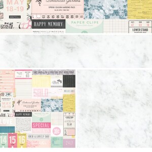 4 Assorted Sheets! Maggie Holmes BLOOM Collection by Crate Paper, 12X12 Double-sided Designer Paper, Bloom 12X12 Paper