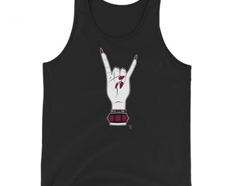 Metal Babe Horns (Unisex Tank Top)