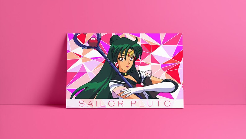 Sailor Pluto Poster Setsuna Art Print Sailor Moon Art Anime | Etsy