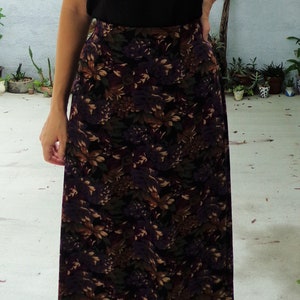 Vintage Floral Skirt / Botanical Print / Large image 7