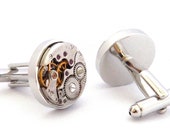 Watch Movement Cufflinks - Steampunk Gift For Men
