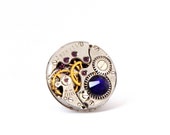 Lapel Badge / Tie Pin. Vintage Watch Movement Pin Badge. Steampunk, Cosplay, Wedding.