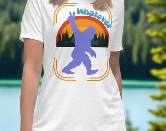 Bigfoot Women's T-Shirt, Cryptid Sasquatch Graphic Tee