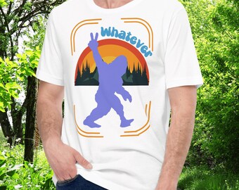 Bigfoot Men's T-Shirt, Cryptid Sasquatch Unisex Graphic Tee