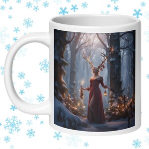 Winter Fairy Mug, Fairycore Coffee Cup