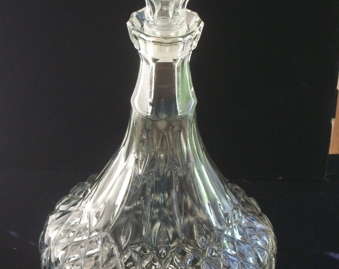 Vintage Crystal Liquor Decanter Etsy