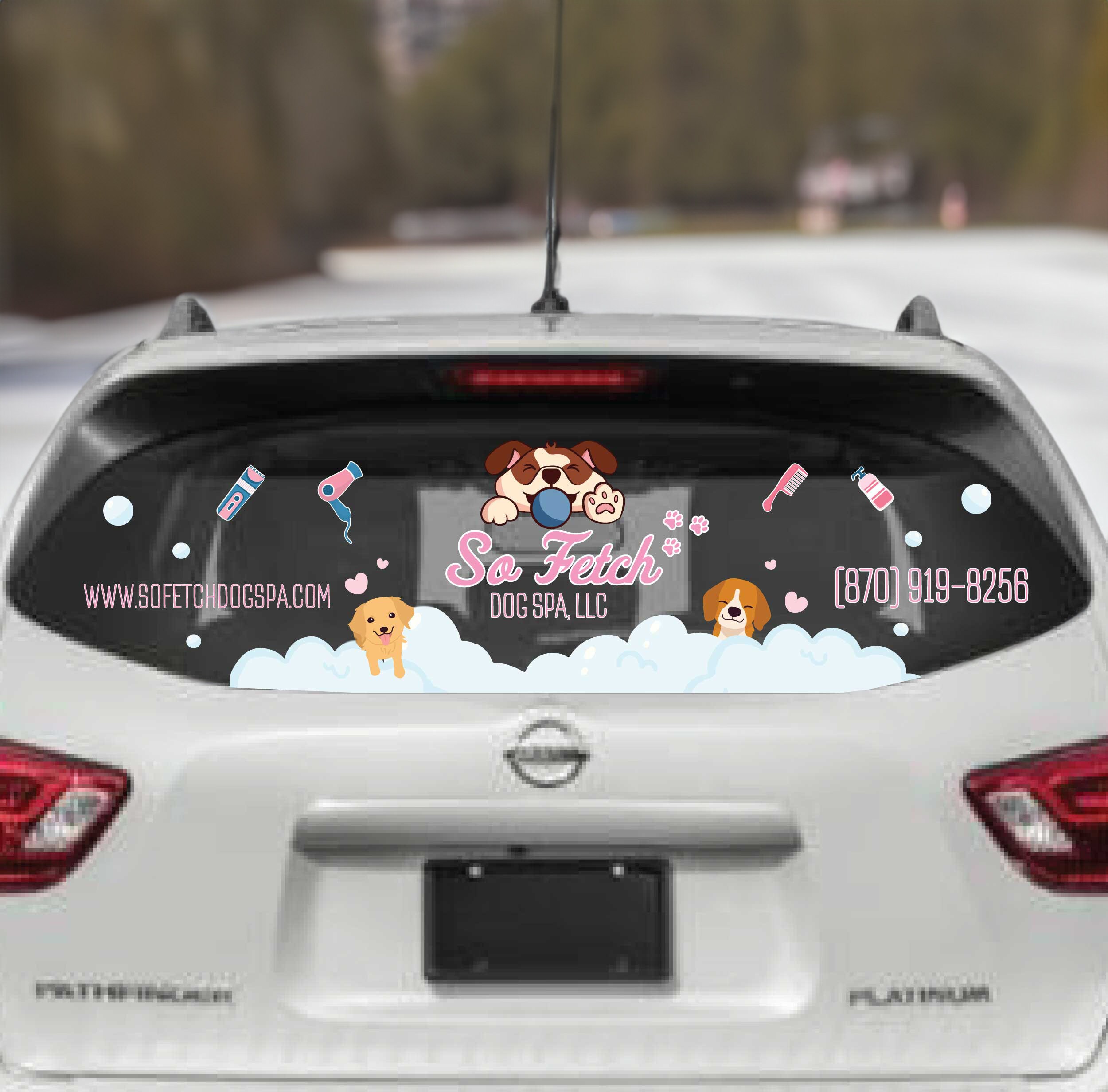 Custom Rear Window Decal: Full Color, Laminated Vinyl, Easy Install - Etsy