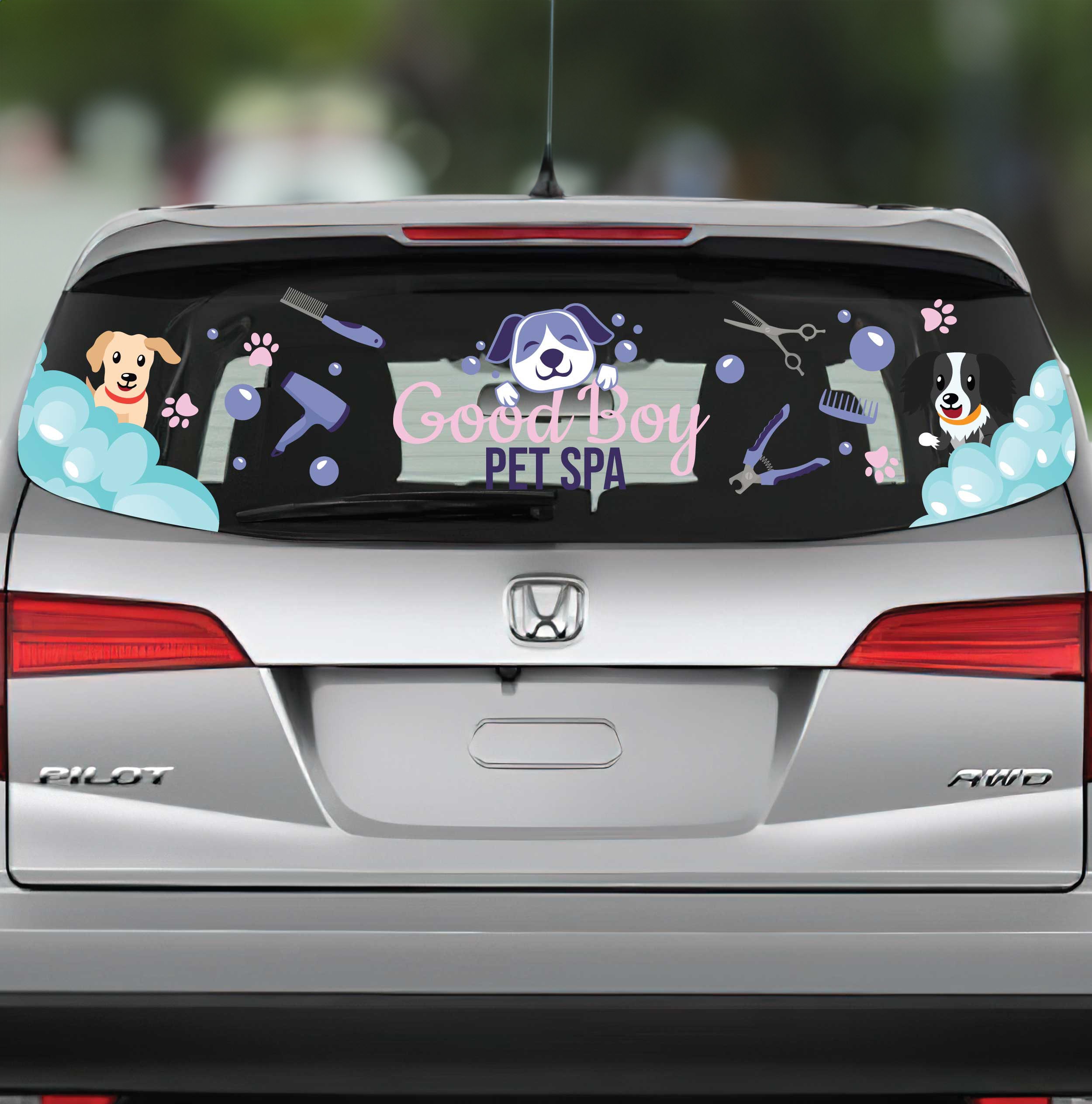 Custom Rear Window Decal: Full Color, Laminated Vinyl, Easy Install - Etsy
