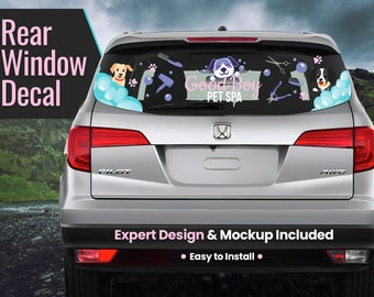 Custom Rear Window Decal: Full Color, Laminated Vinyl, Easy Install
