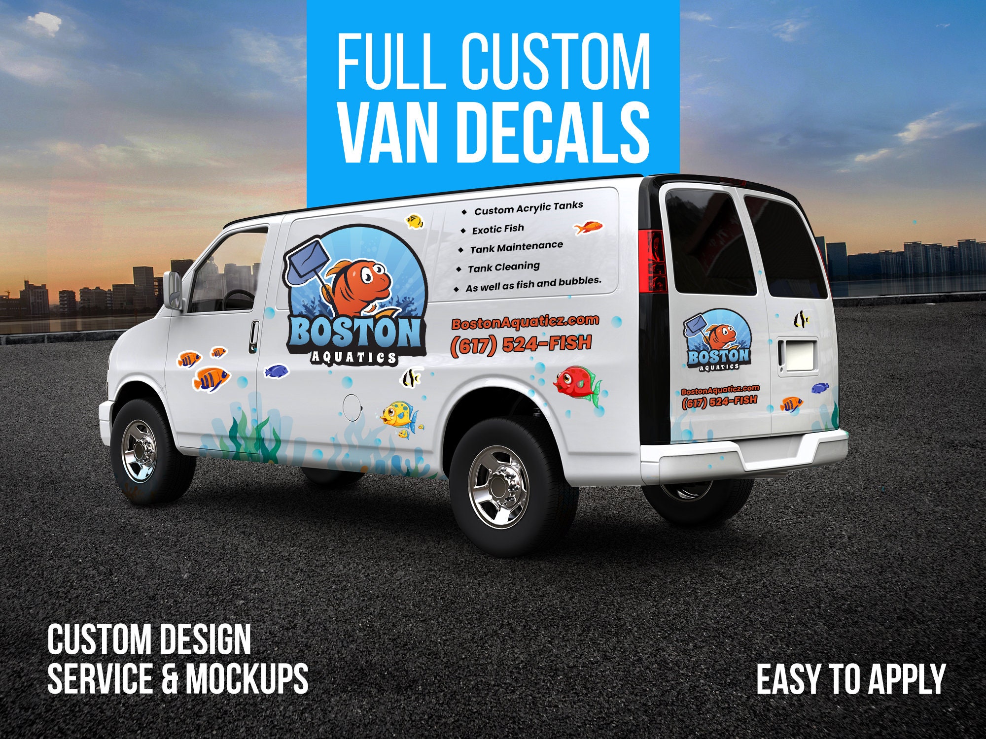 Van decals deals