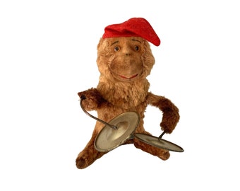 Vintage Wind Up Monkey With Cymbals