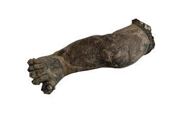 Antique Metal Fragment of Leg and Foot