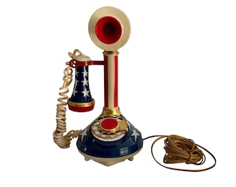 1970’s “Stars and Stripes” Candlestick Telephone