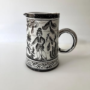 Vintage Hand Painted Pitcher From Portugal