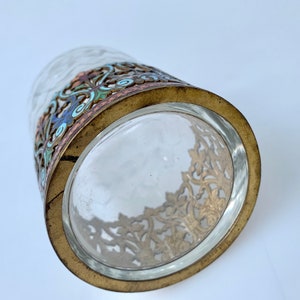 Antique French Scent Bottle With Enamelled Base image 6