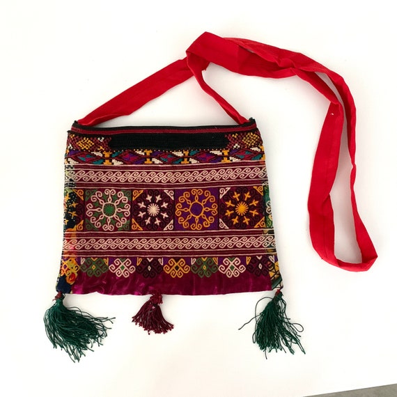 Vintage Afghan Textile Clutch - image 4