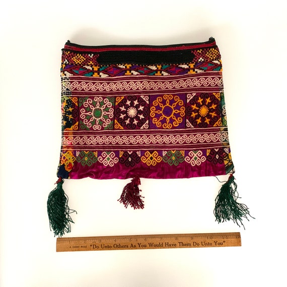 Vintage Afghan Textile Clutch - image 6