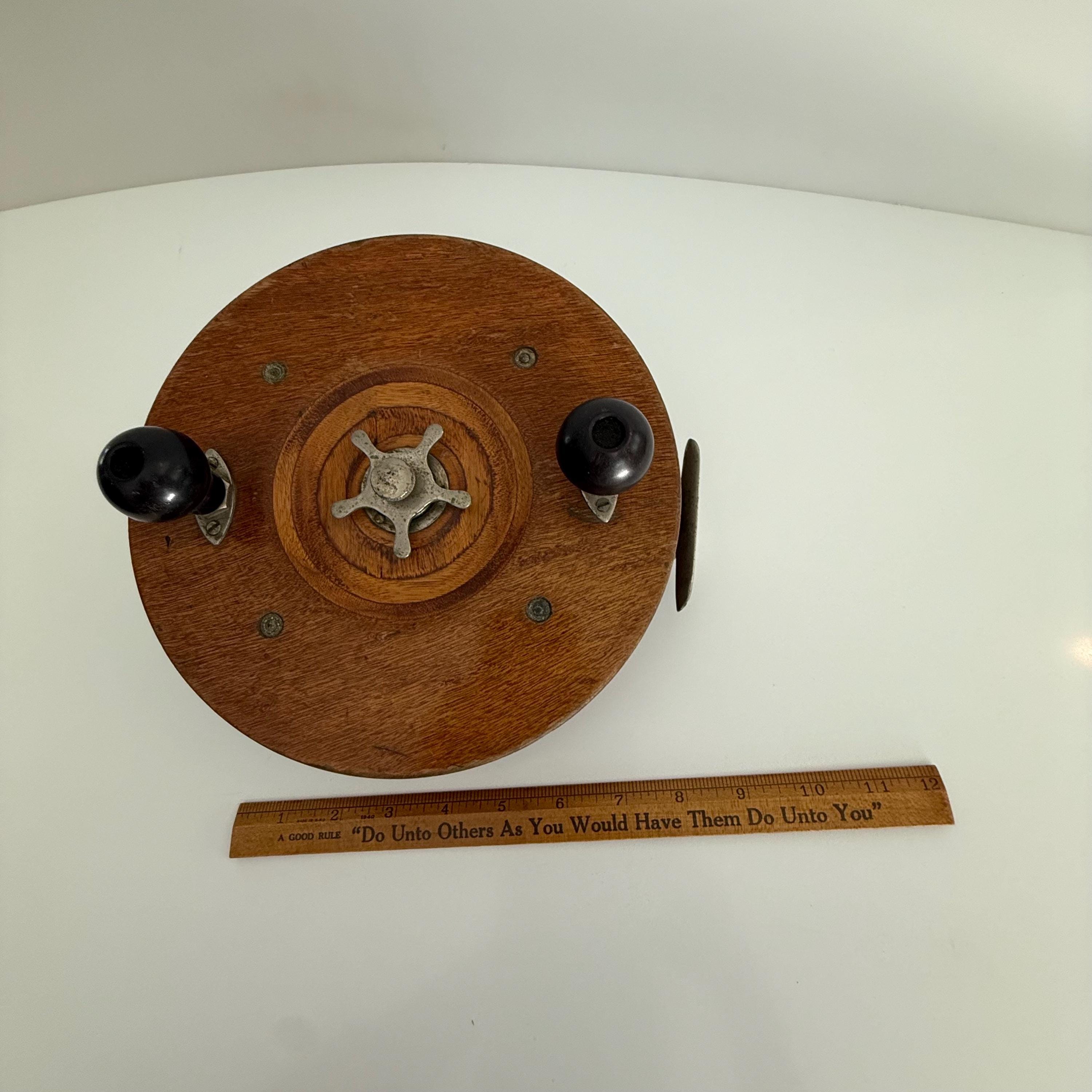 alvey commercial hand fishing reel Alvey 925/A23 Wooden Fishing Reel
