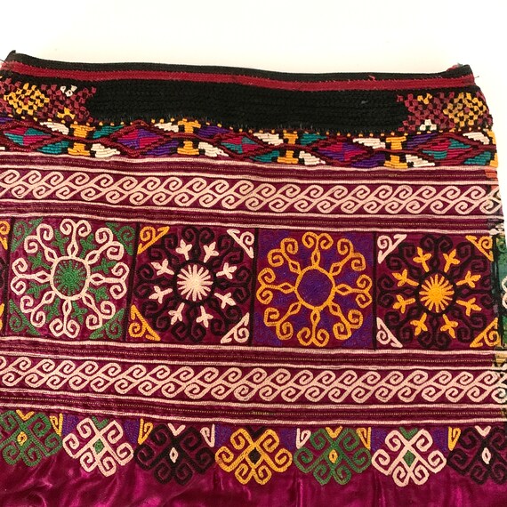 Vintage Afghan Textile Clutch - image 3