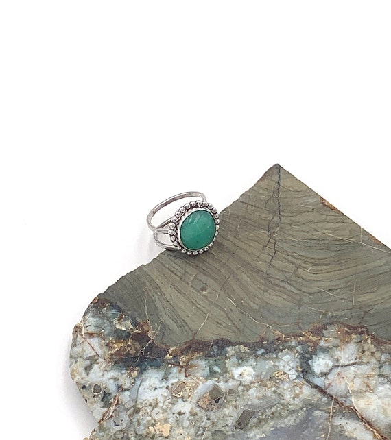 light green ring stone