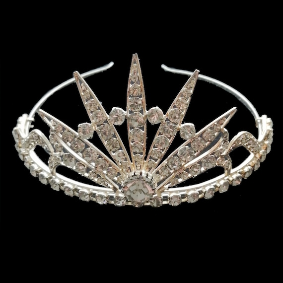 Czech Rhinestones Silver-plated Tiara Czech Rhinestones Silver-plated Tiara