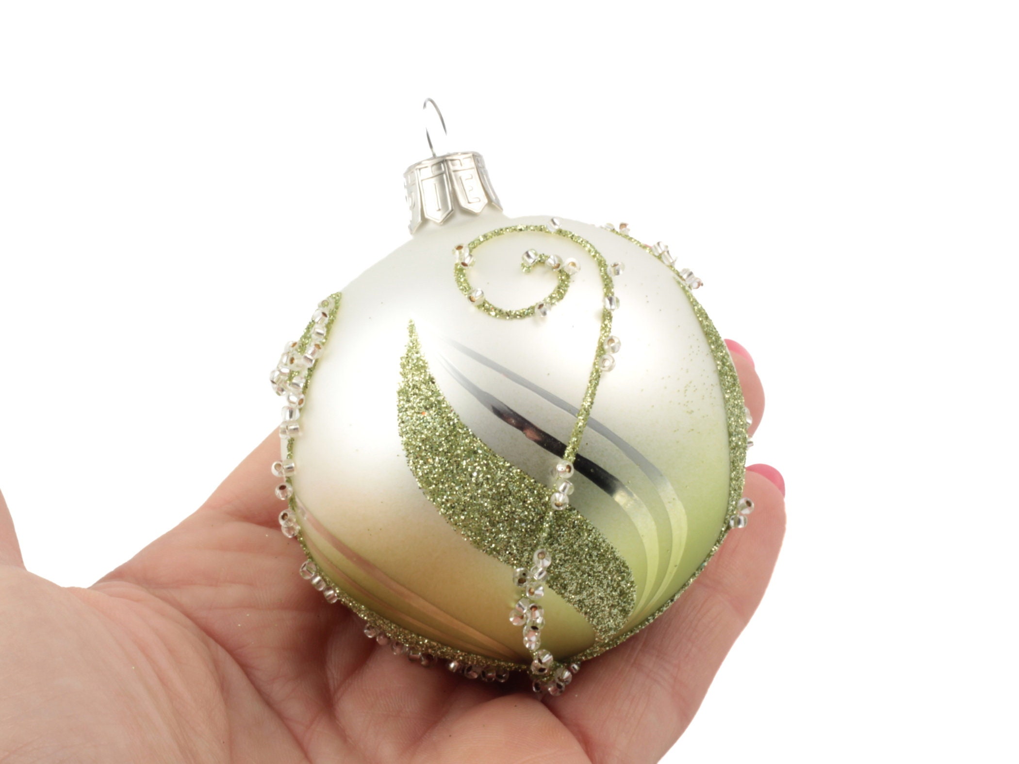 Set 13 Czech handmade Czech glass Christmas tree ornaments Etsy