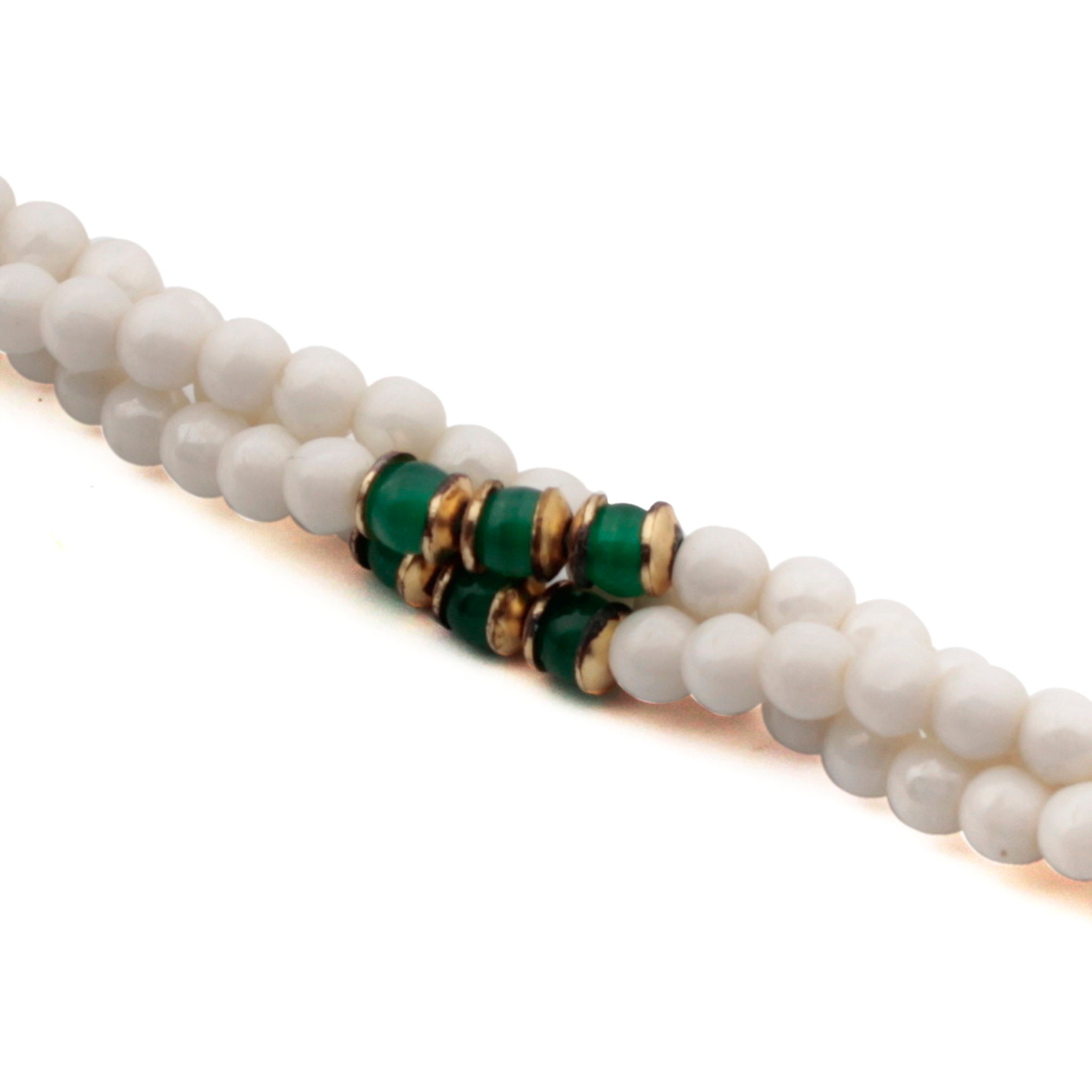 Collier de perles torsadé 3 rangs