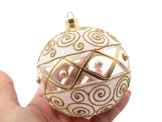 Large glass 2024 ball ornament