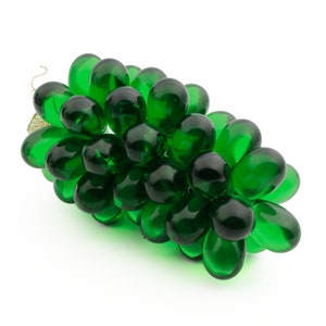 Czech green glass bead grape bunch chandelier fruit lamp wine ornament