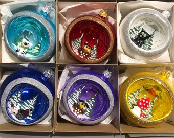 ヴィンテージ マーキュリーガラス インデント クリスマスオーナメント ヴィンテージ マーキュリーガラス インデント クリスマスオーナメント