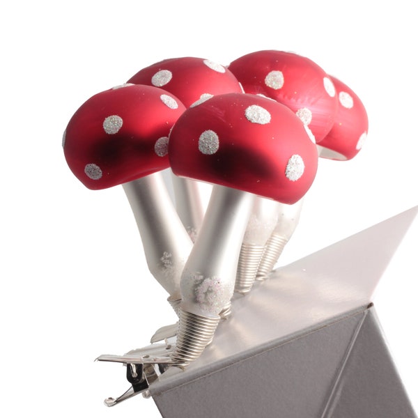 Mushroom Ornament Clip Etsy