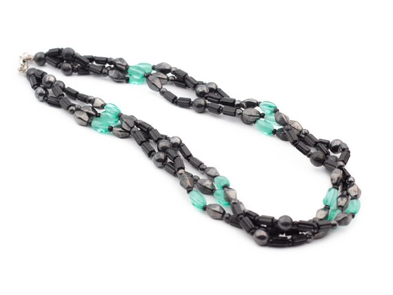 Collier de perles en verre historique - Marchand Médiéval