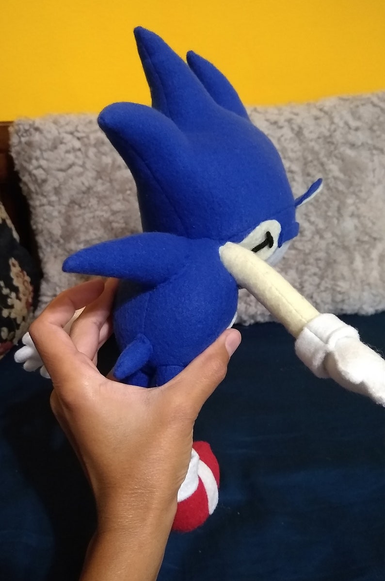 Sonic The Hedgehog Inspired Plush Sega Genesis Plush Video Etsy