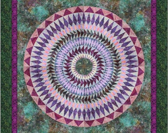 Huge 43&quot; Circle Mandala Quilt Pattern