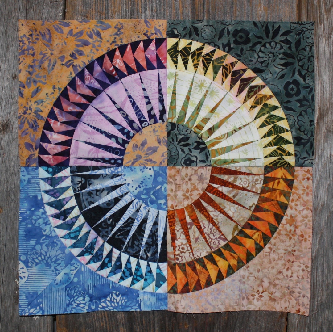 New York Beauty Quilt Block Y Paper Piecing Pattern - Etsy