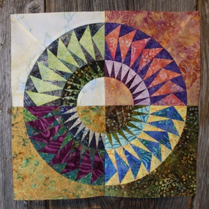 New York Beauty Block G Paper Piecing Pattern