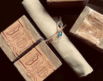 Authentic Aleppo Soap 4-Pack: Olive & Laurel Oil, Sensitive Skin