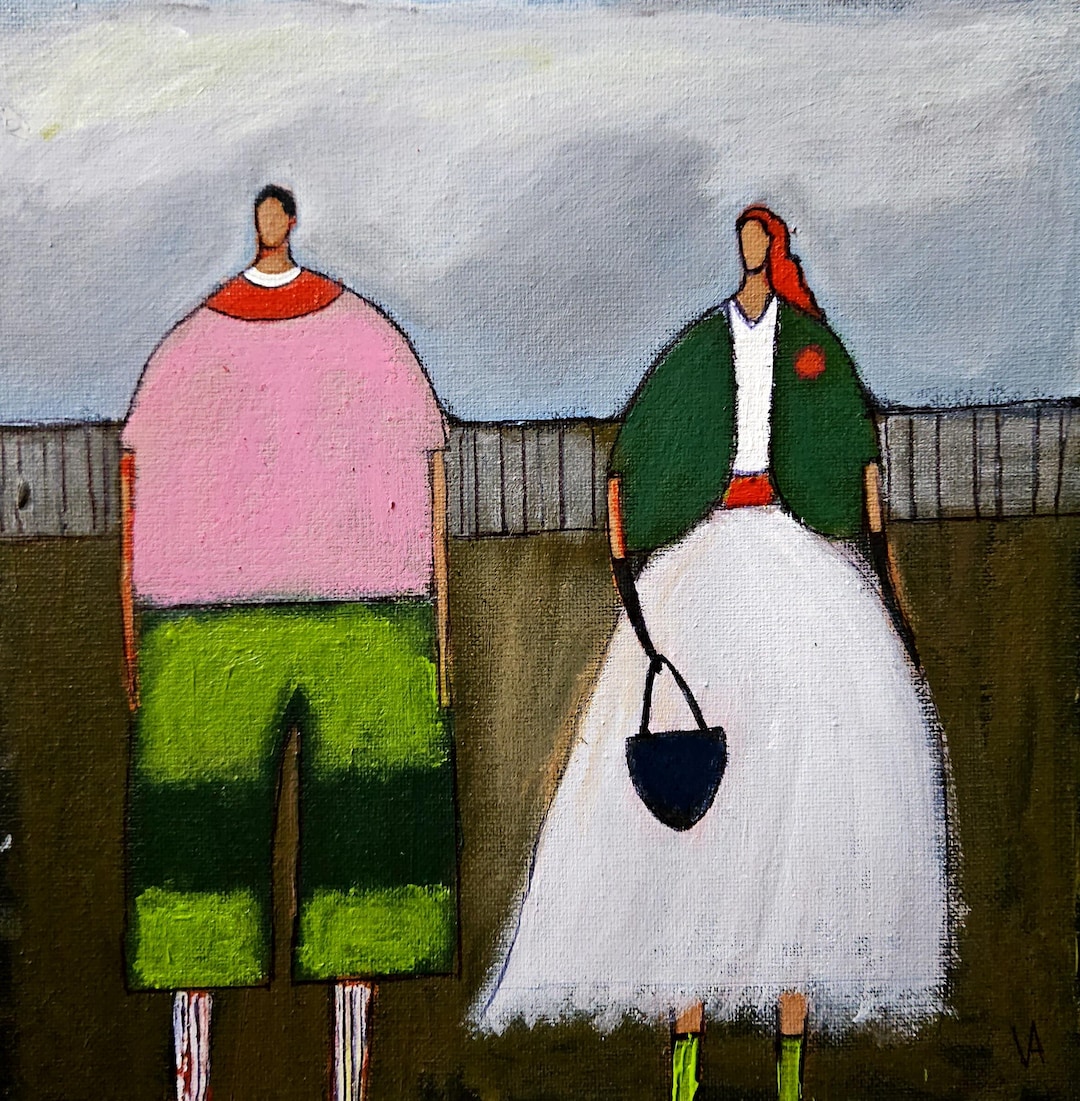 Abstract Figure Painting Figurative Original Painting Abstract People ...