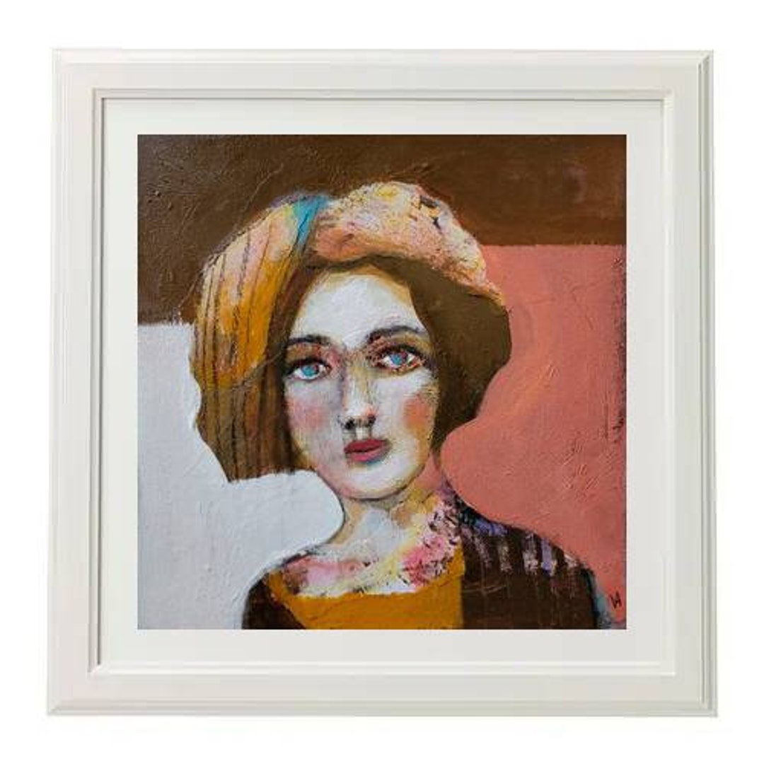 Abstract Face Painting Figurative Original Painting Abstract Face