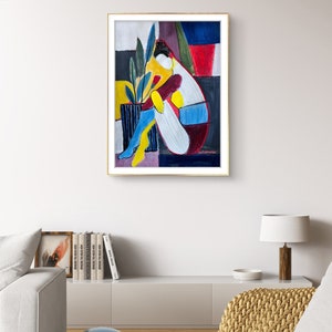 Abstract Figure Face Painting Figurative Original Painting Abstract Face Portrait Not A Print Original Artwork 20x16 Anna Varkevisser