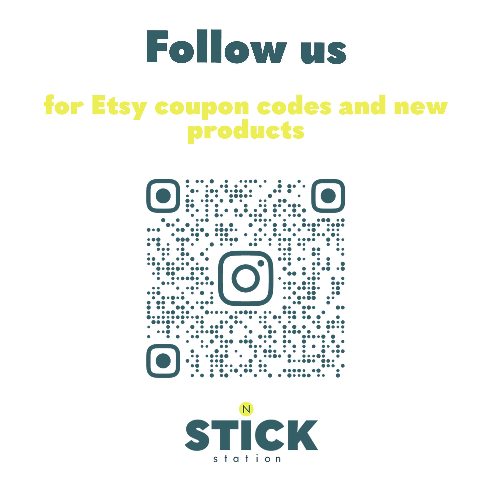 Instagram QR Code Vinyl Sticker Laptop QR Code Decal iPad Etsy UK