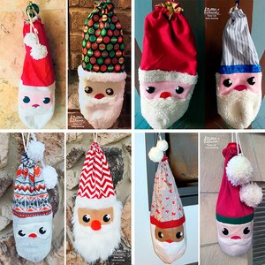 Christmas stocking sewing pattern pdf/ Santa stocking pattern, sack sewing instruction and pattern image 8